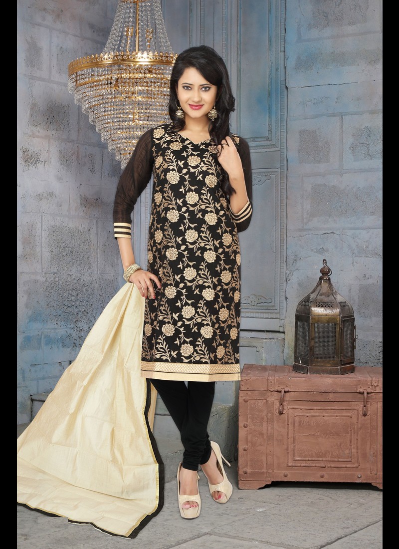 black punjabi suit design