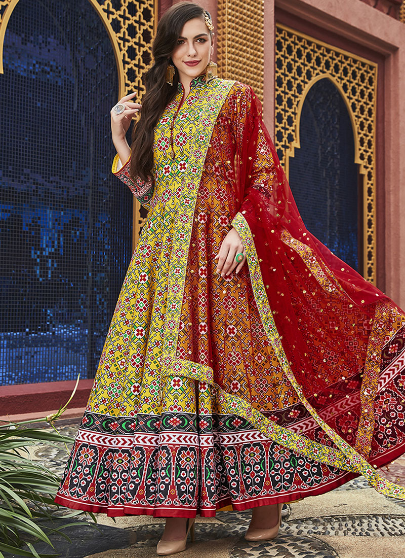 anarkali gown suit